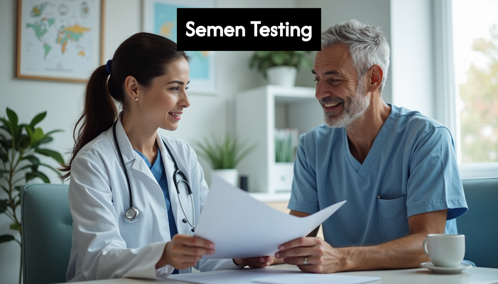 Healthcare provider discussing testing with patient