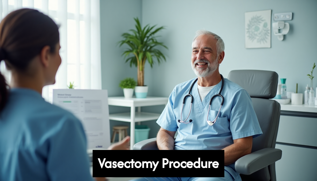 Male patient consulting with doctor in clinic