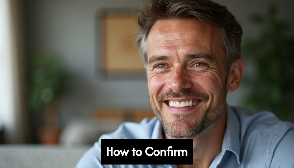 Man looking relived and confident after vasectomy