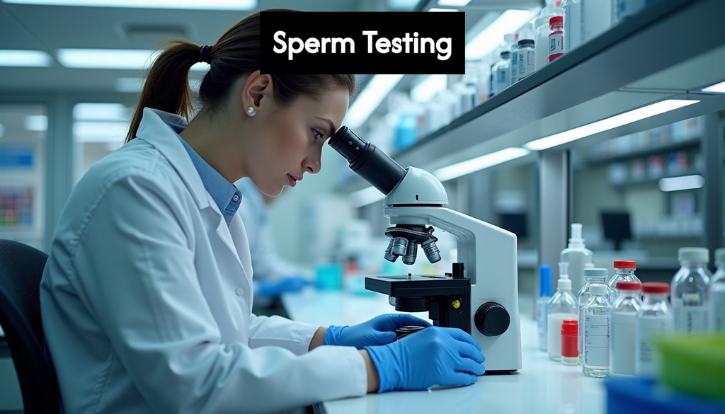 Technician studying samples in modern laboratory