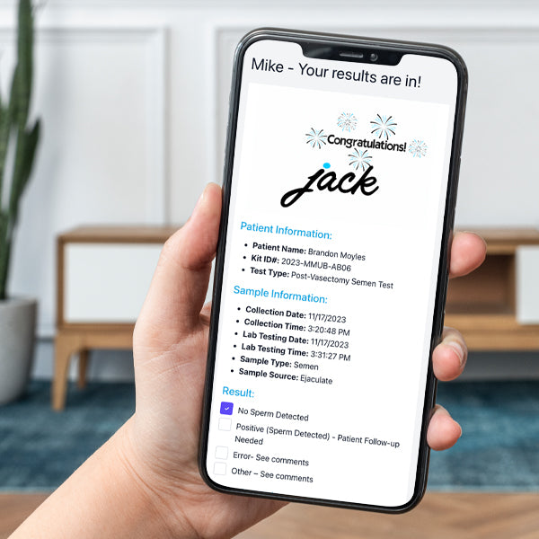 Jack At-home Post Vasectomy Semen Test